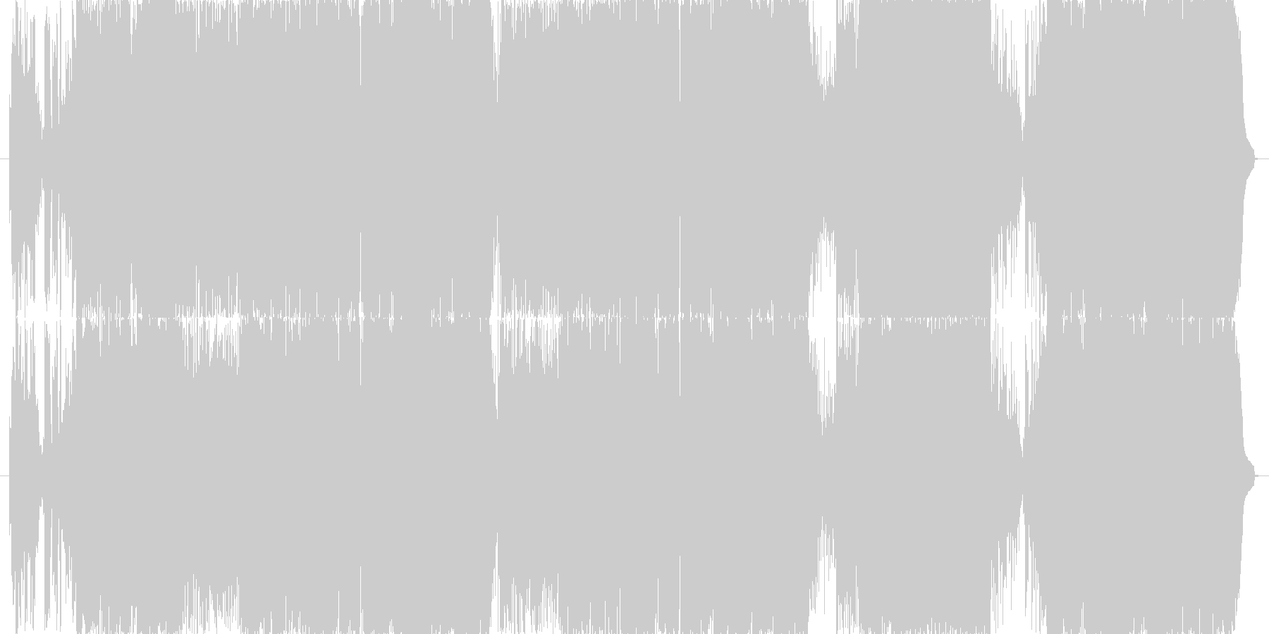 未再生の波形
