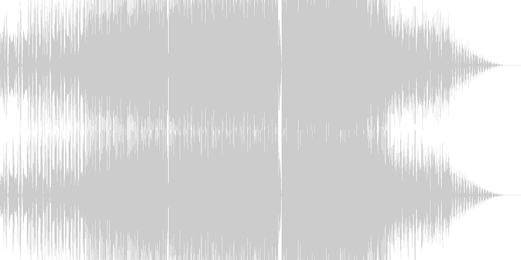 未再生の波形