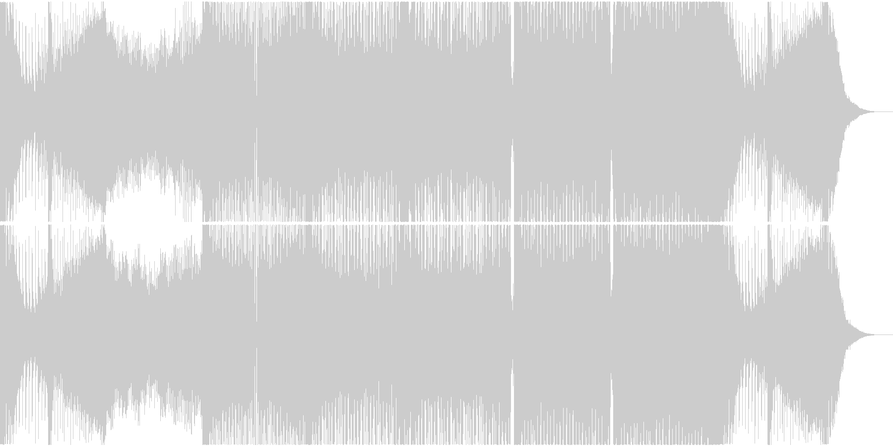 未再生の波形