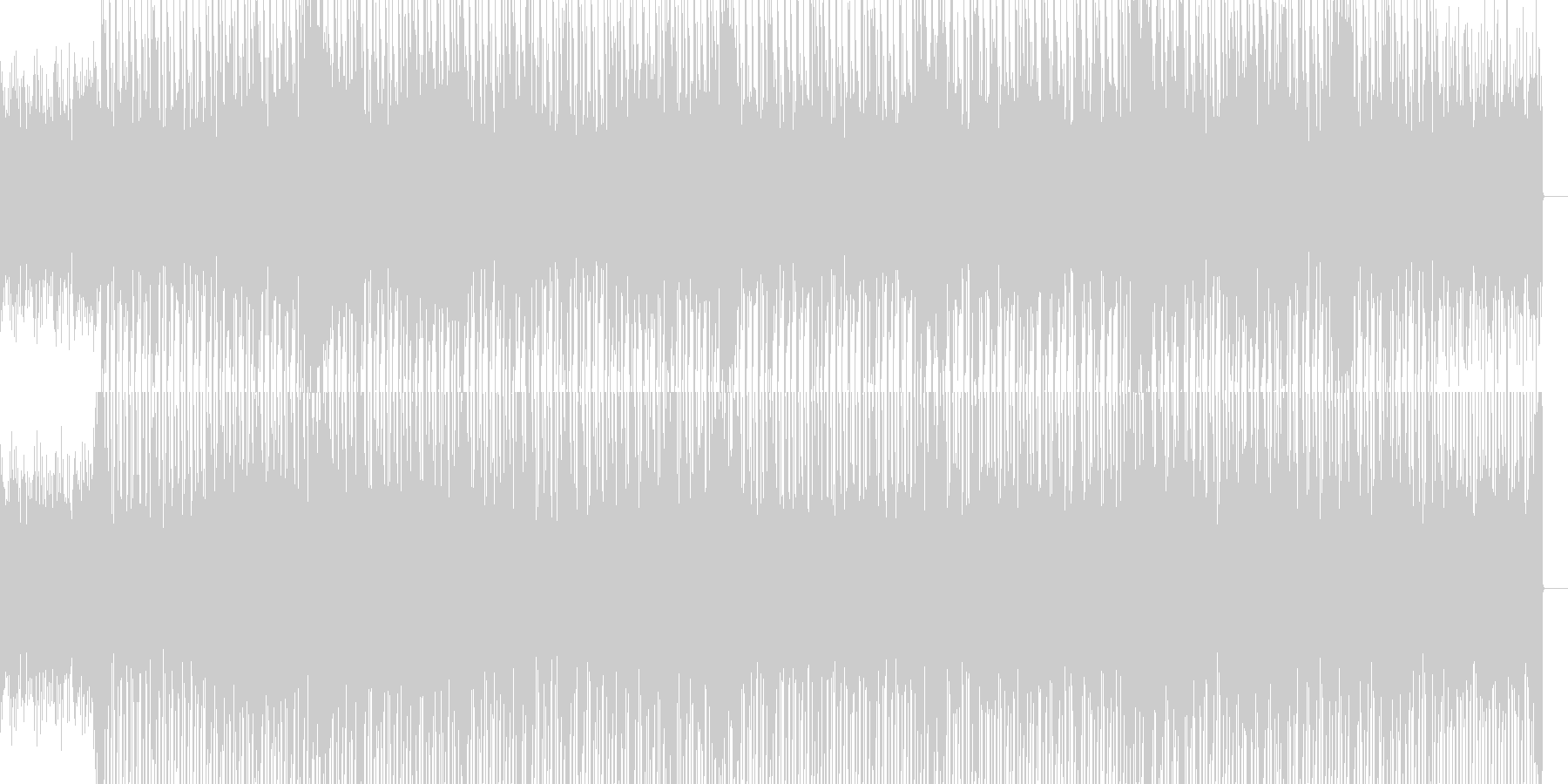 未再生の波形