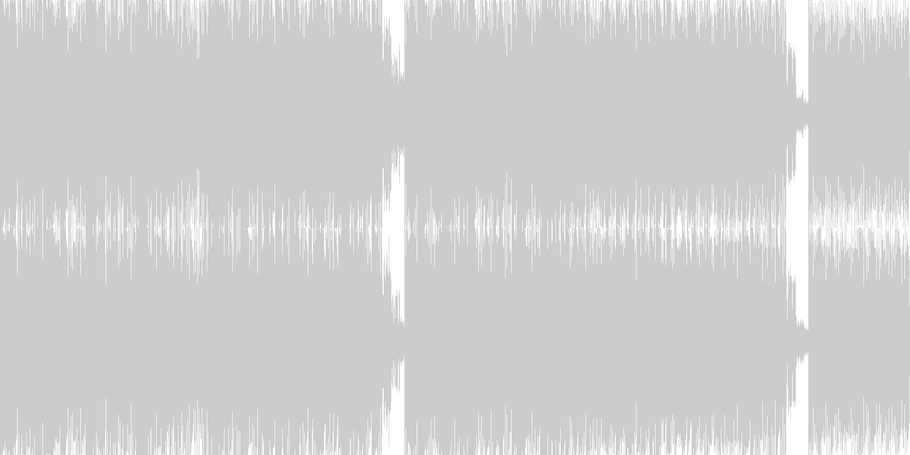 未再生の波形