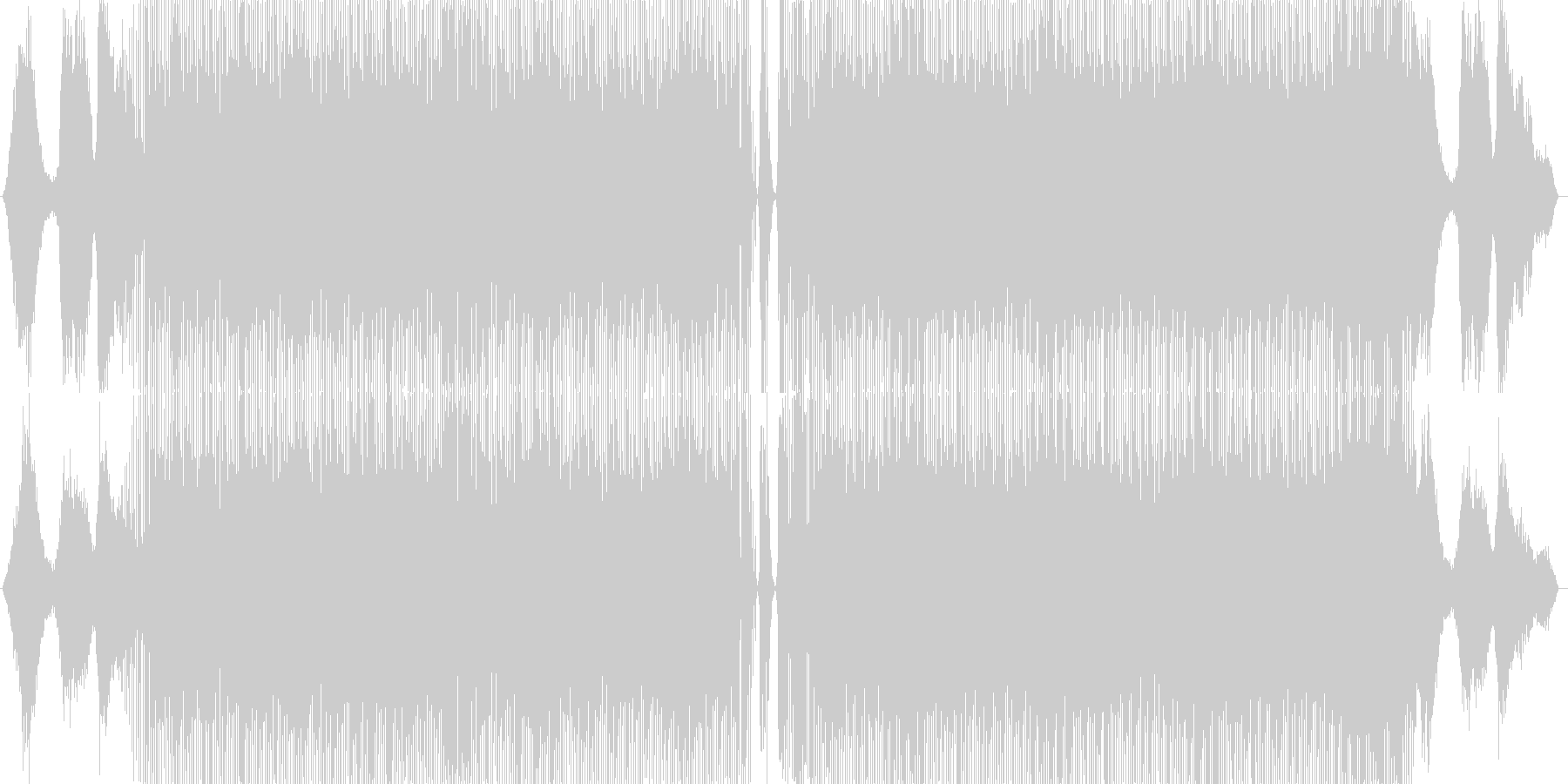未再生の波形