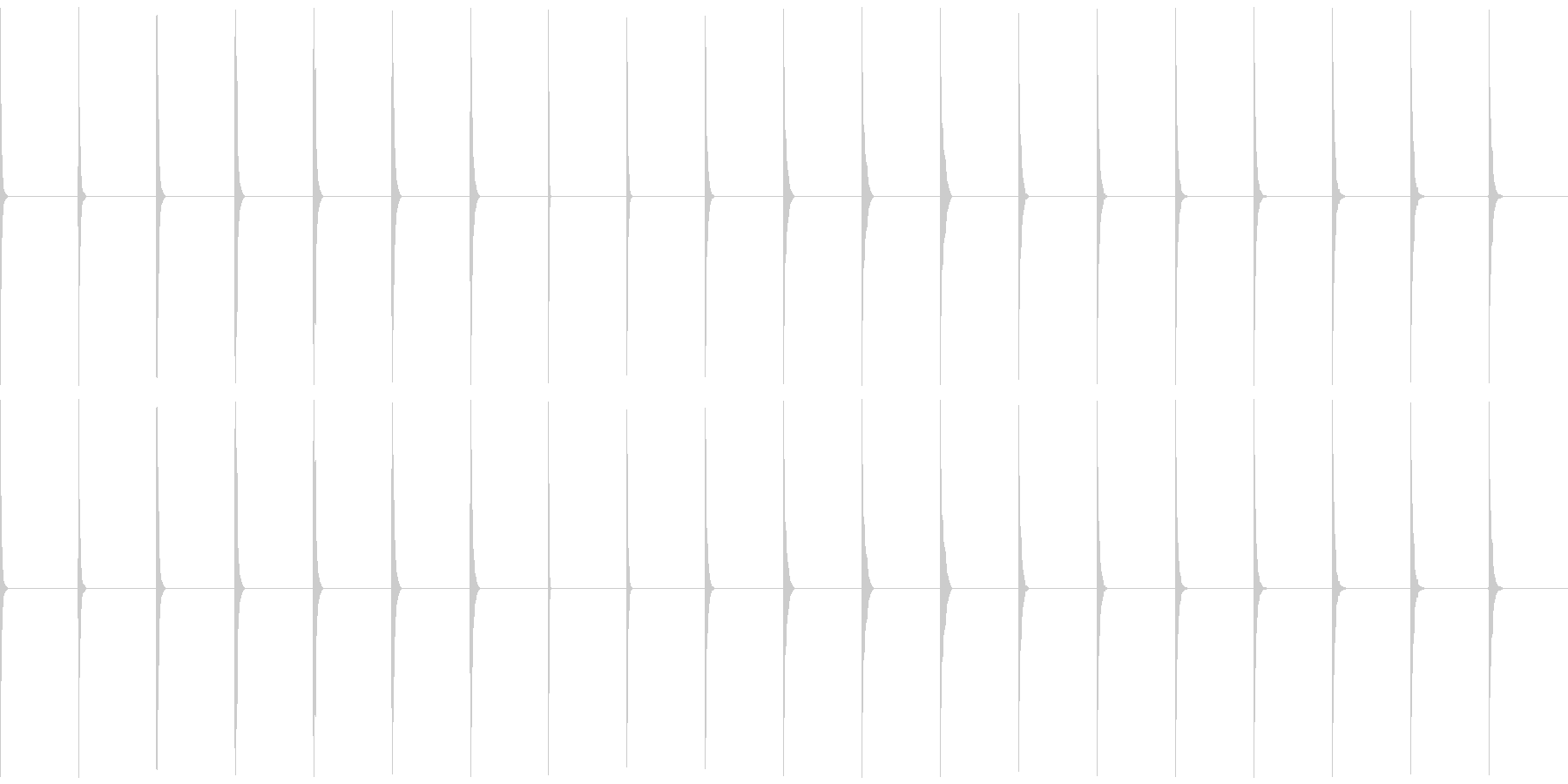 未再生の波形