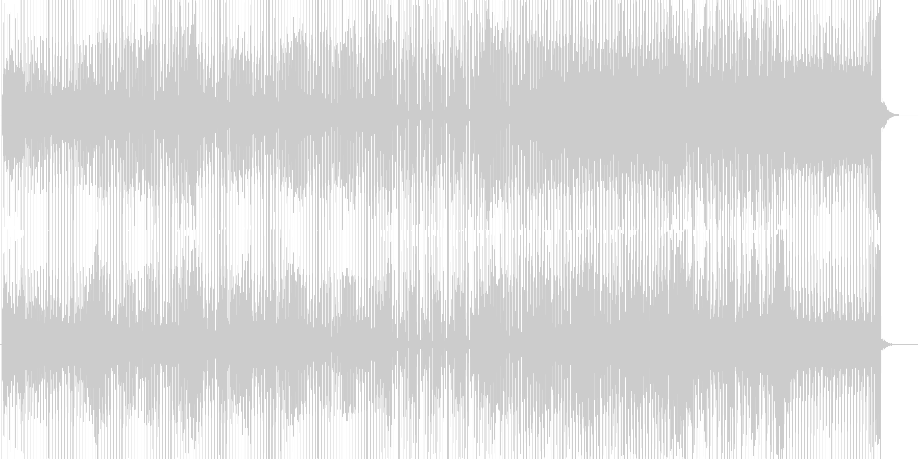 未再生の波形