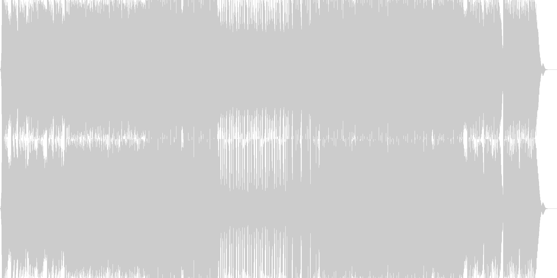 未再生の波形