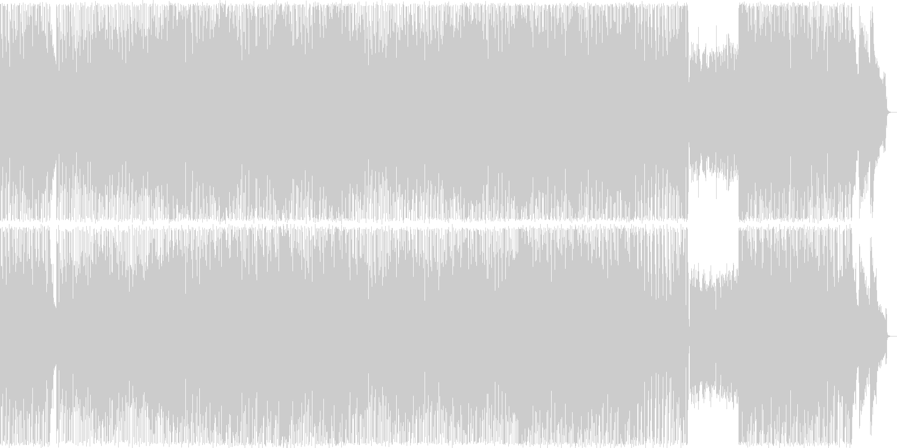 未再生の波形