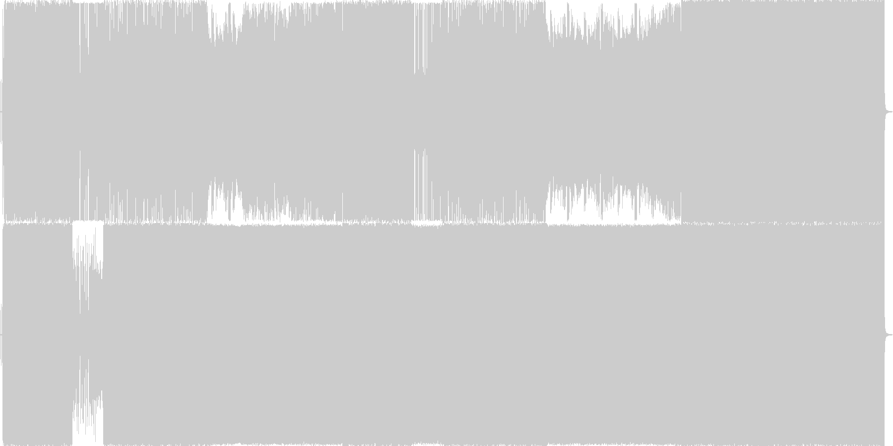 未再生の波形