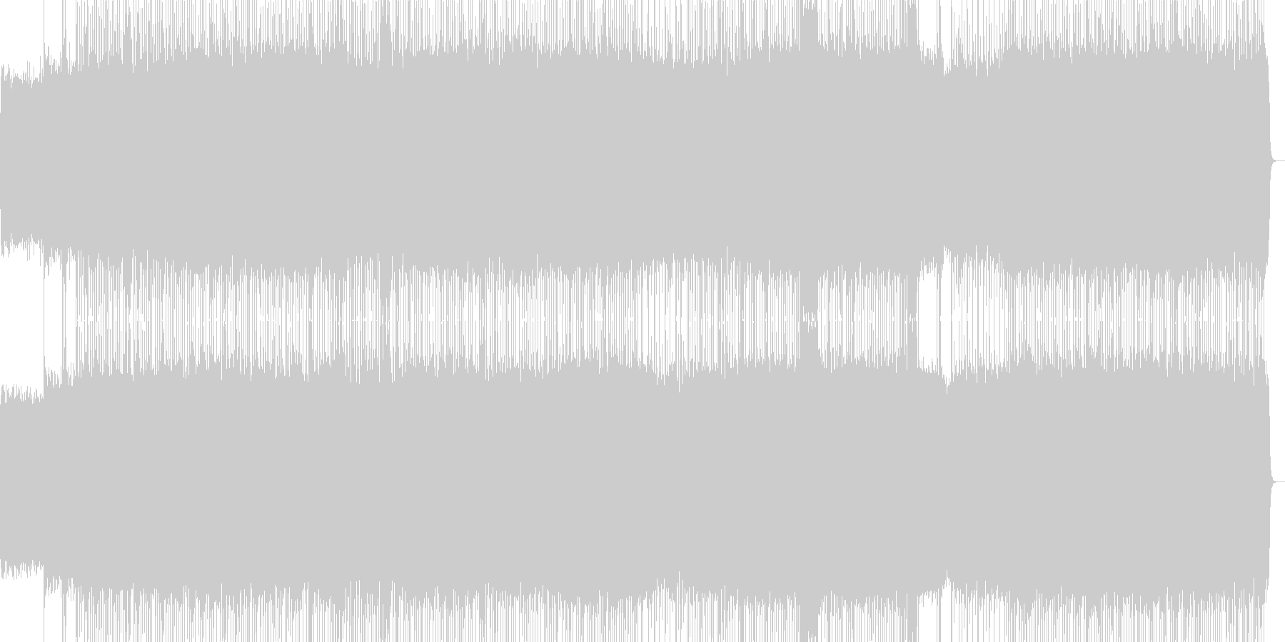 未再生の波形