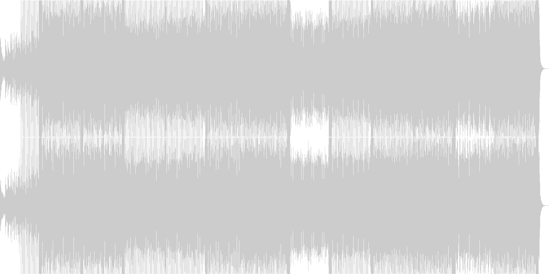 未再生の波形