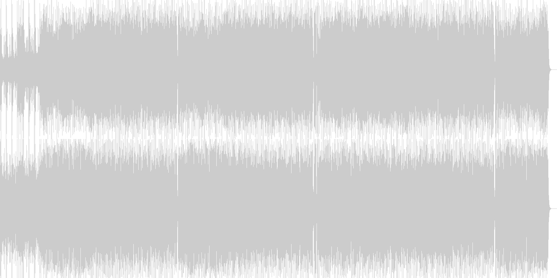 未再生の波形