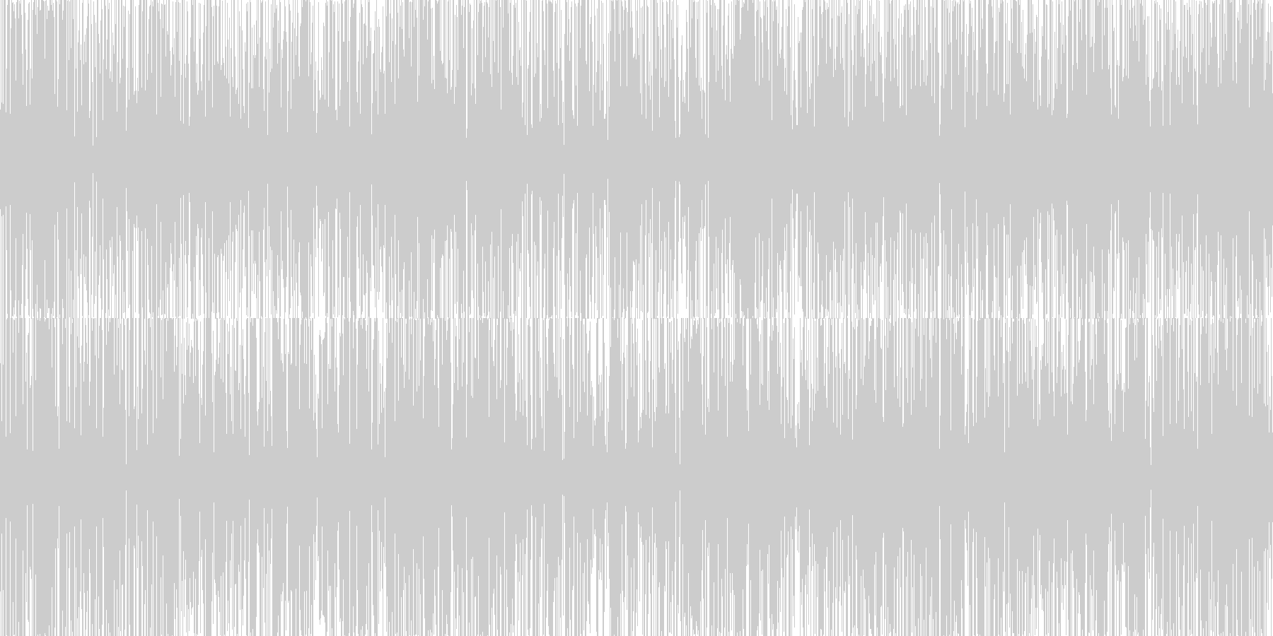 未再生の波形