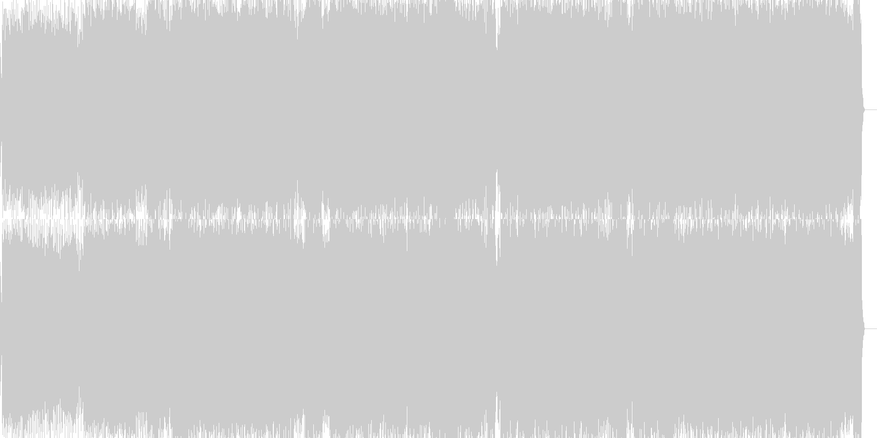未再生の波形