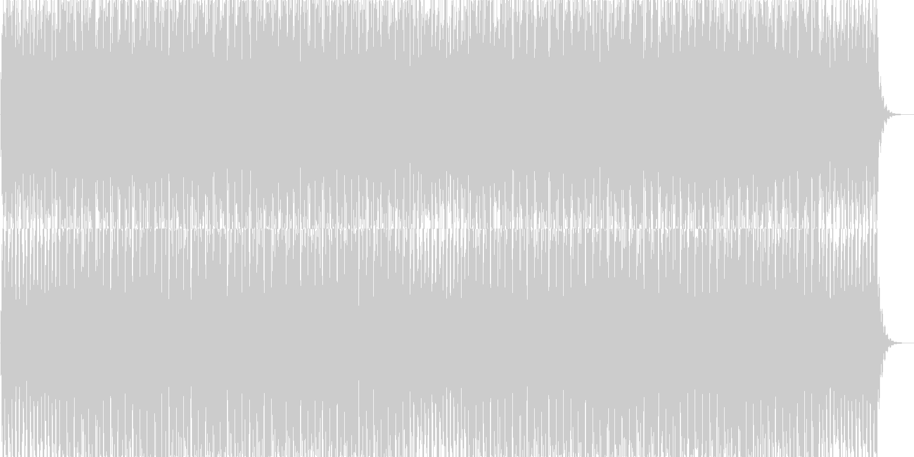 未再生の波形