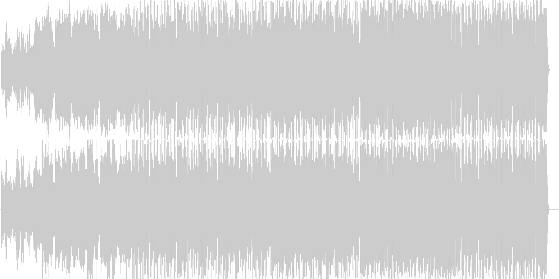 未再生の波形