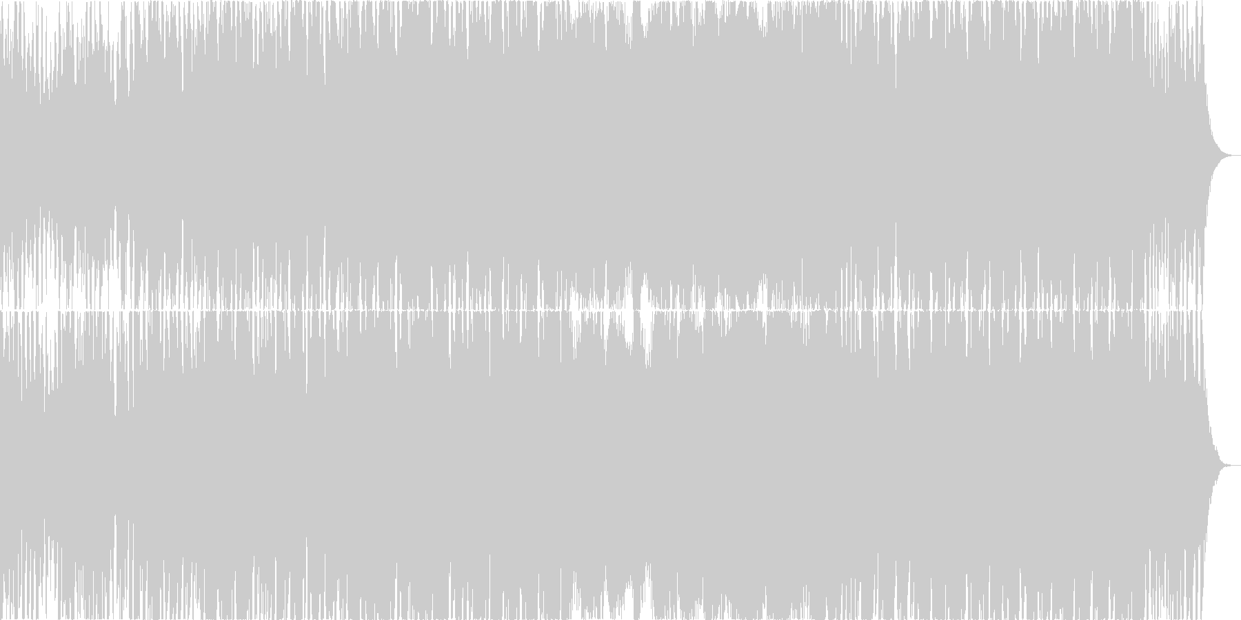 未再生の波形