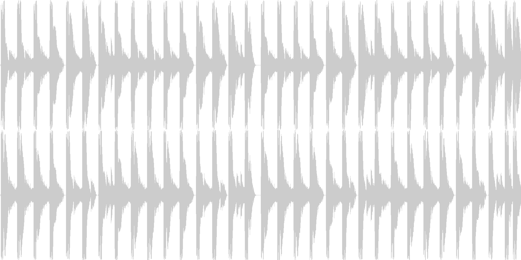 未再生の波形