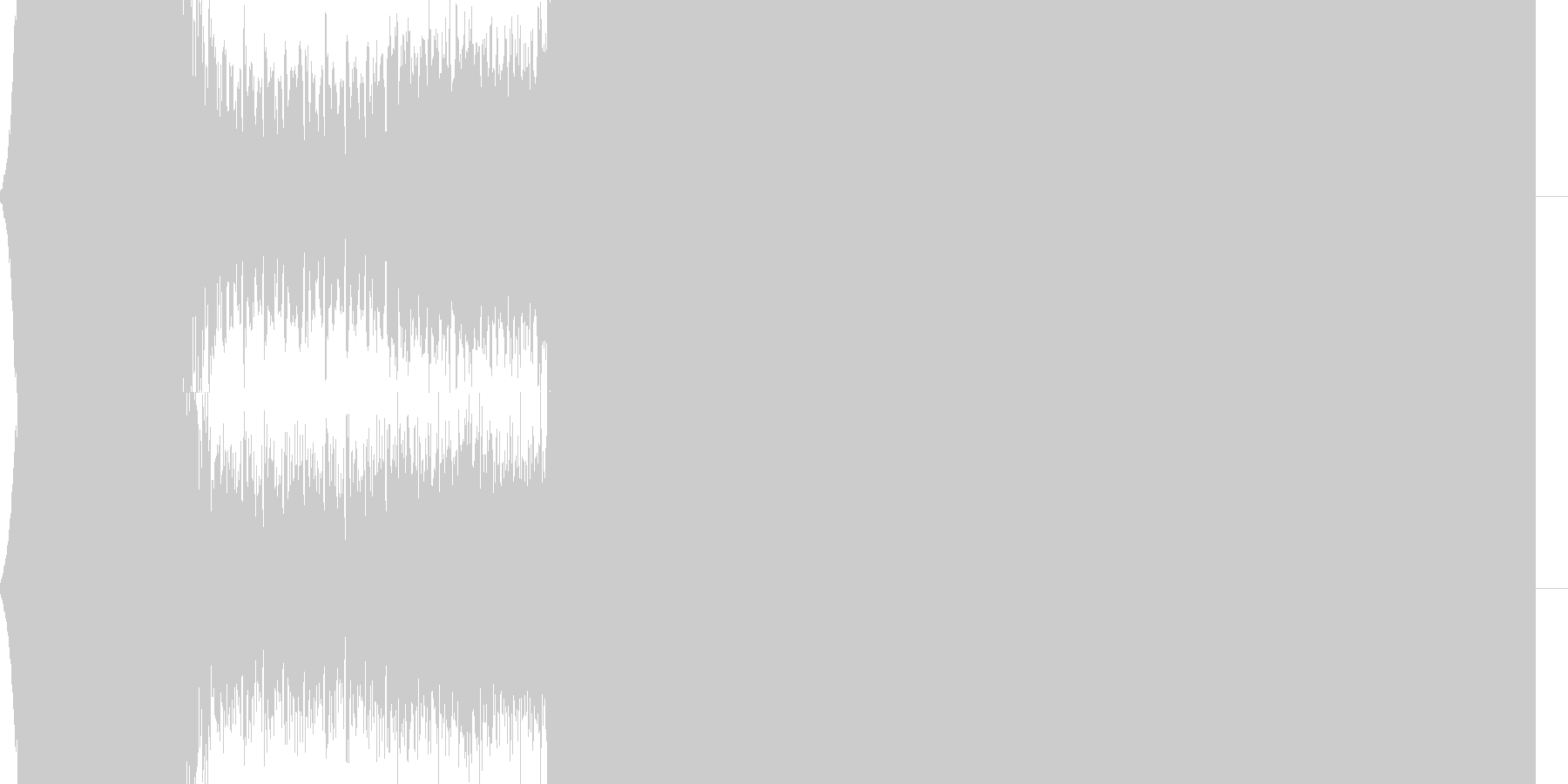 未再生の波形