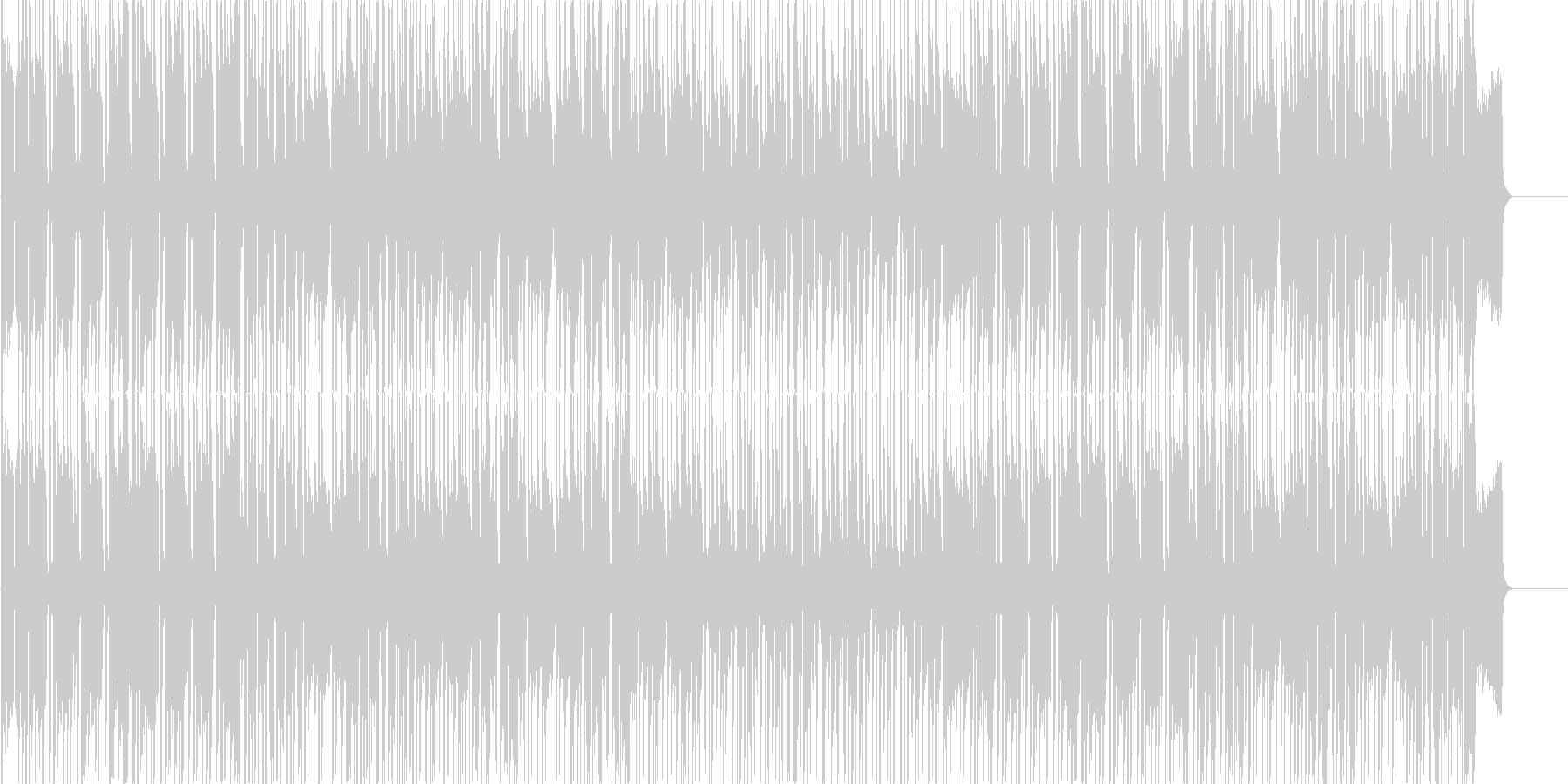未再生の波形