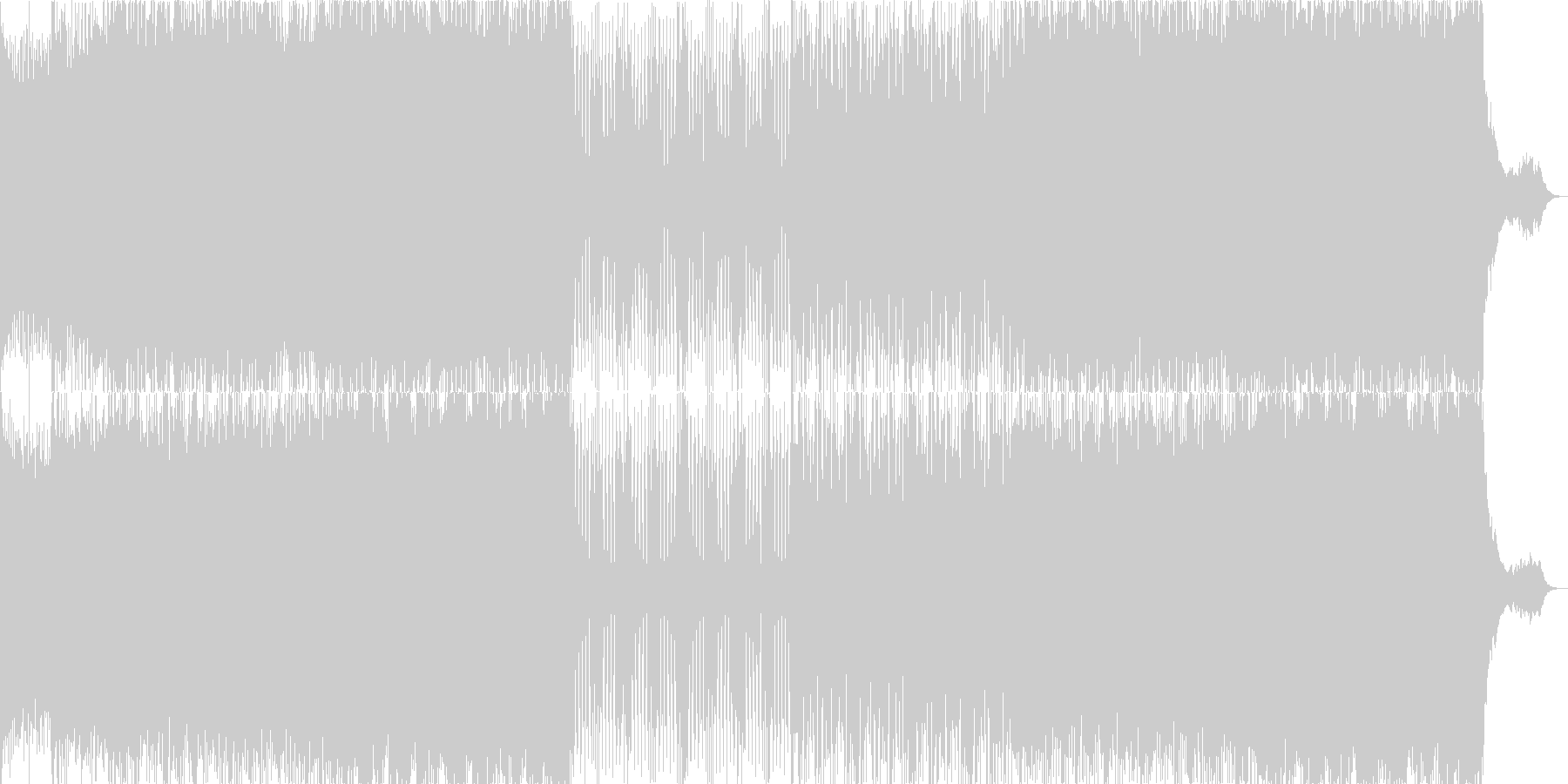 未再生の波形