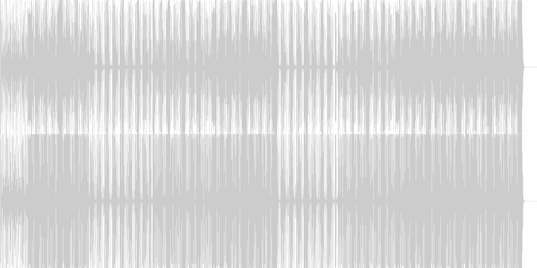 未再生の波形