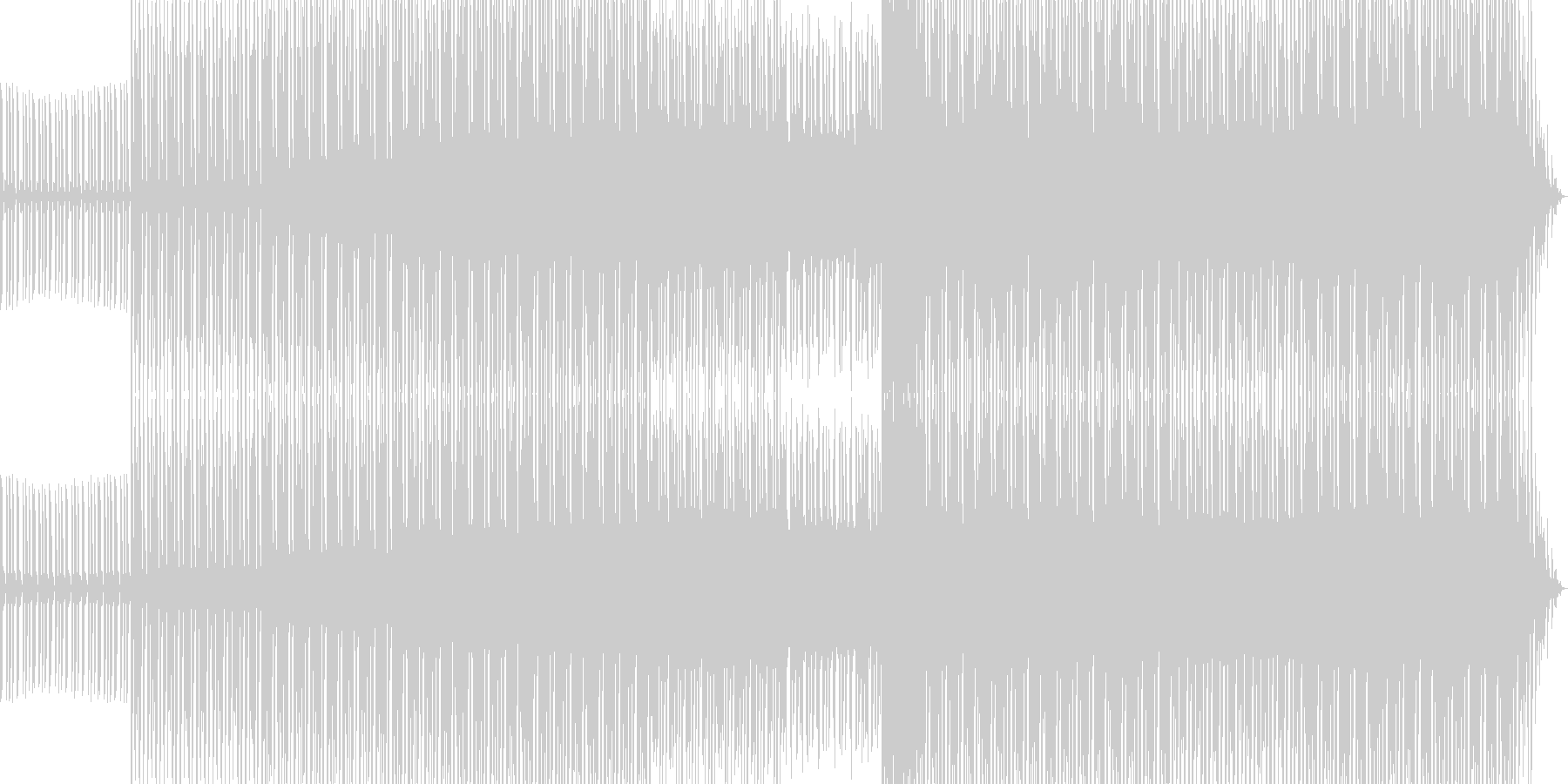 未再生の波形