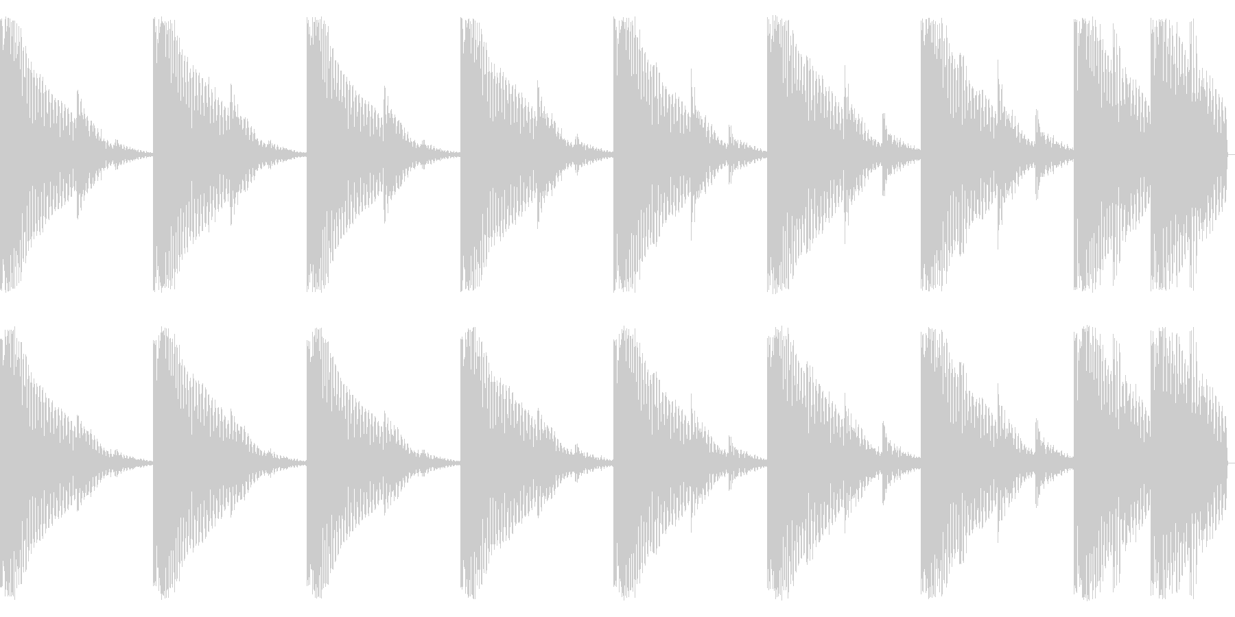 未再生の波形