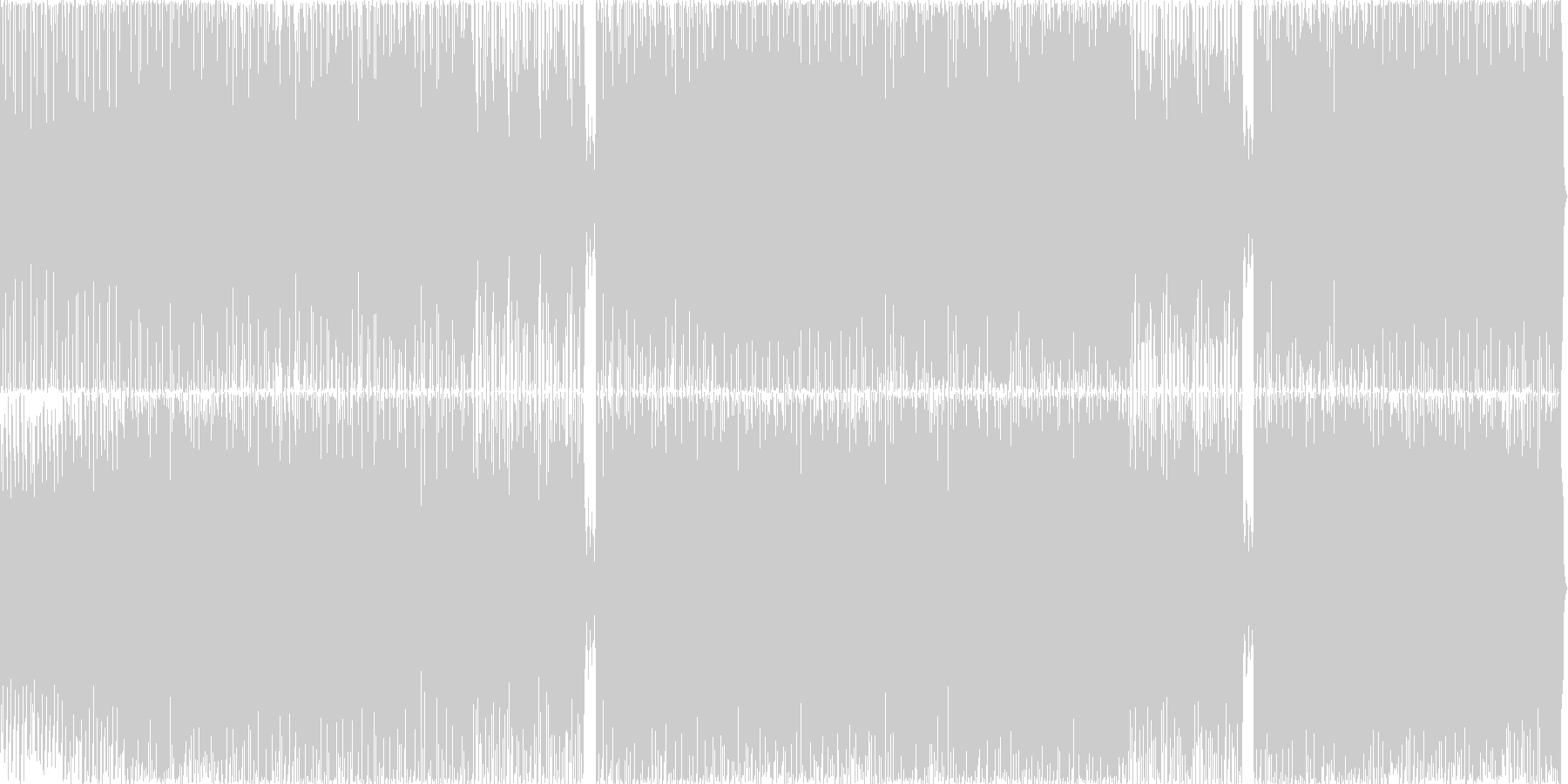 未再生の波形
