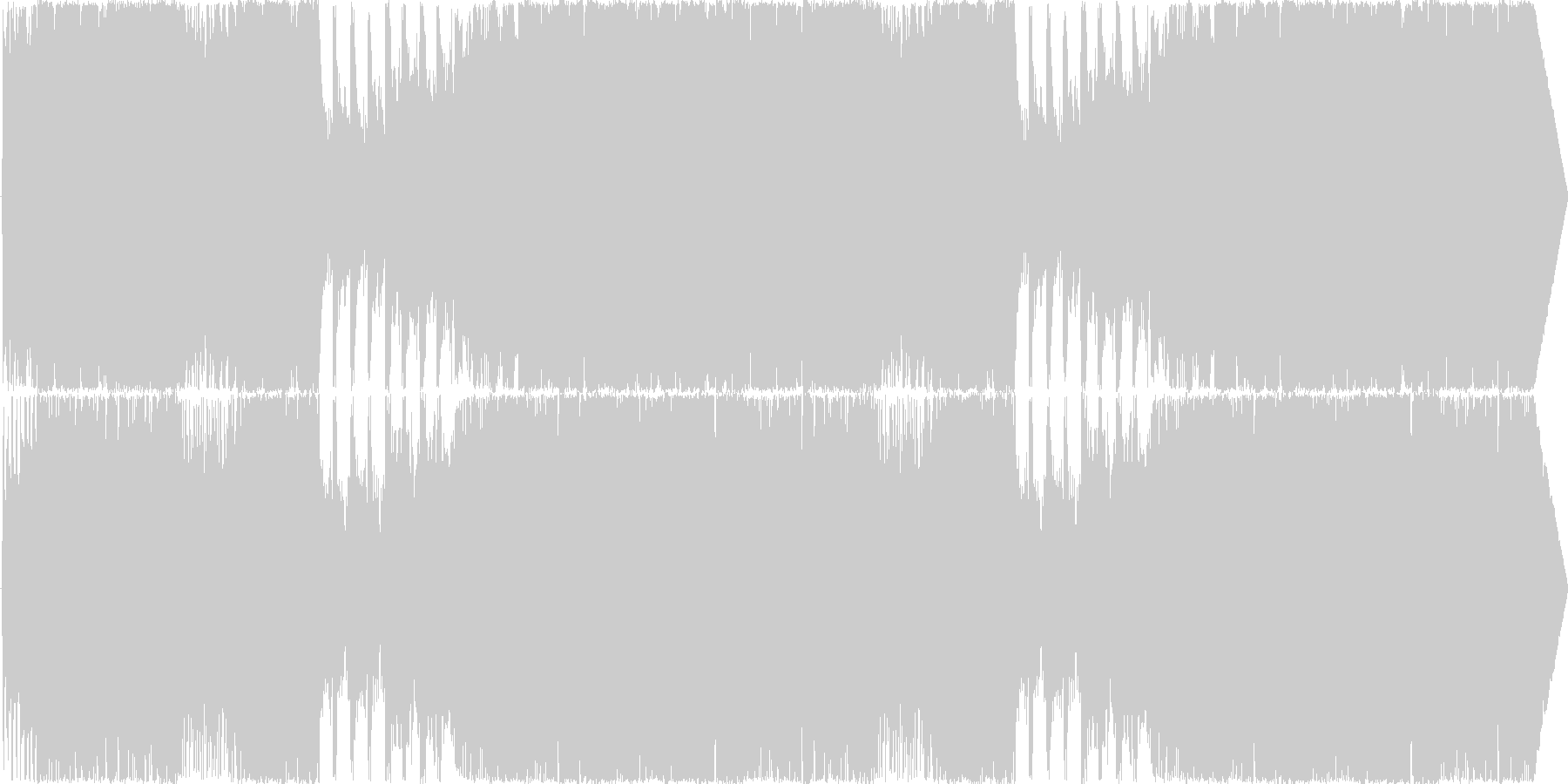 未再生の波形