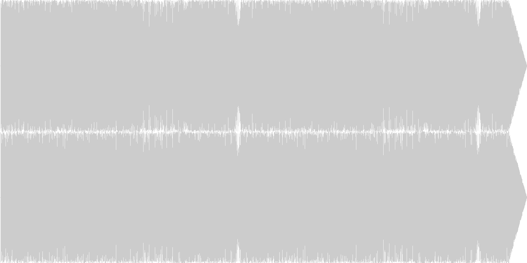 未再生の波形