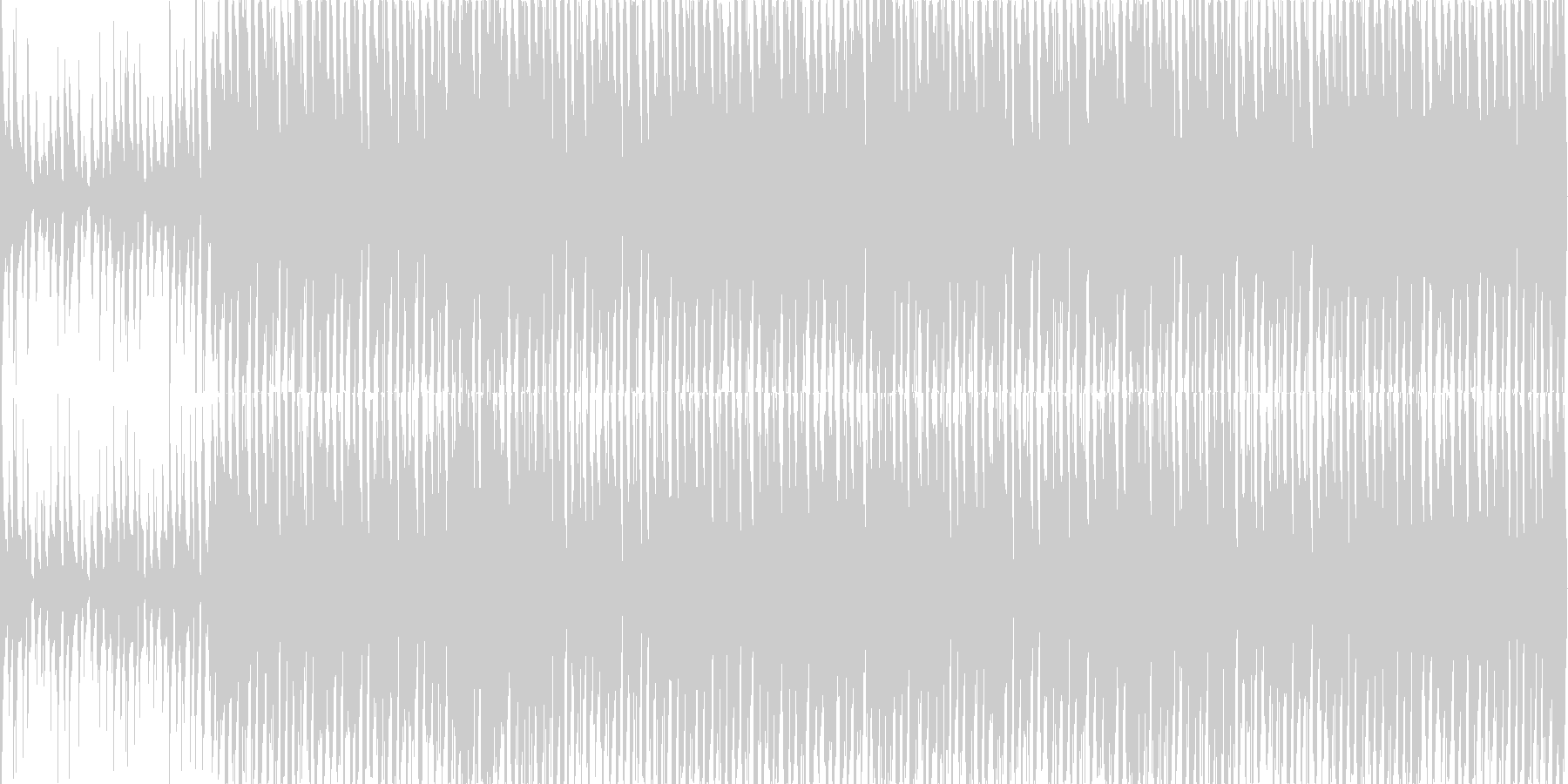 未再生の波形