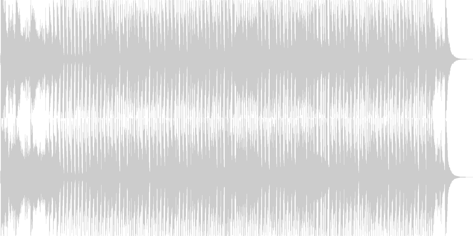 未再生の波形