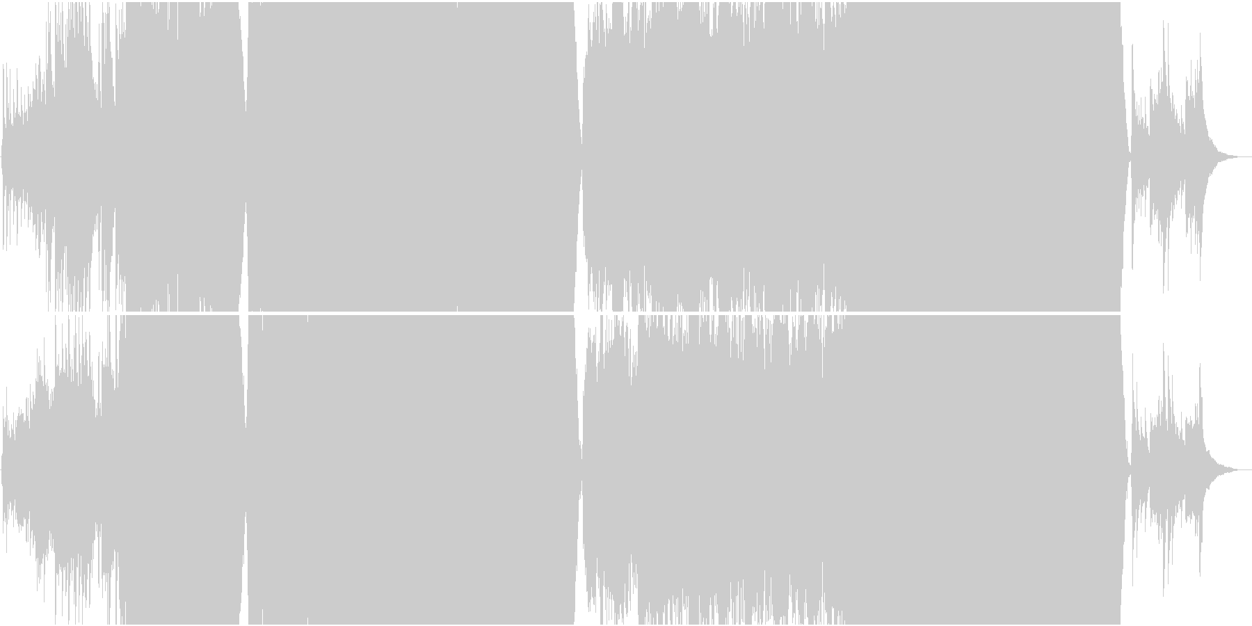 未再生の波形
