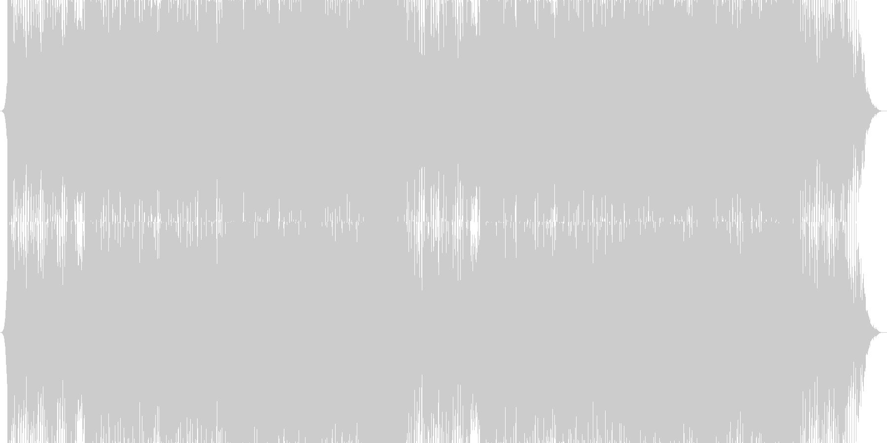未再生の波形