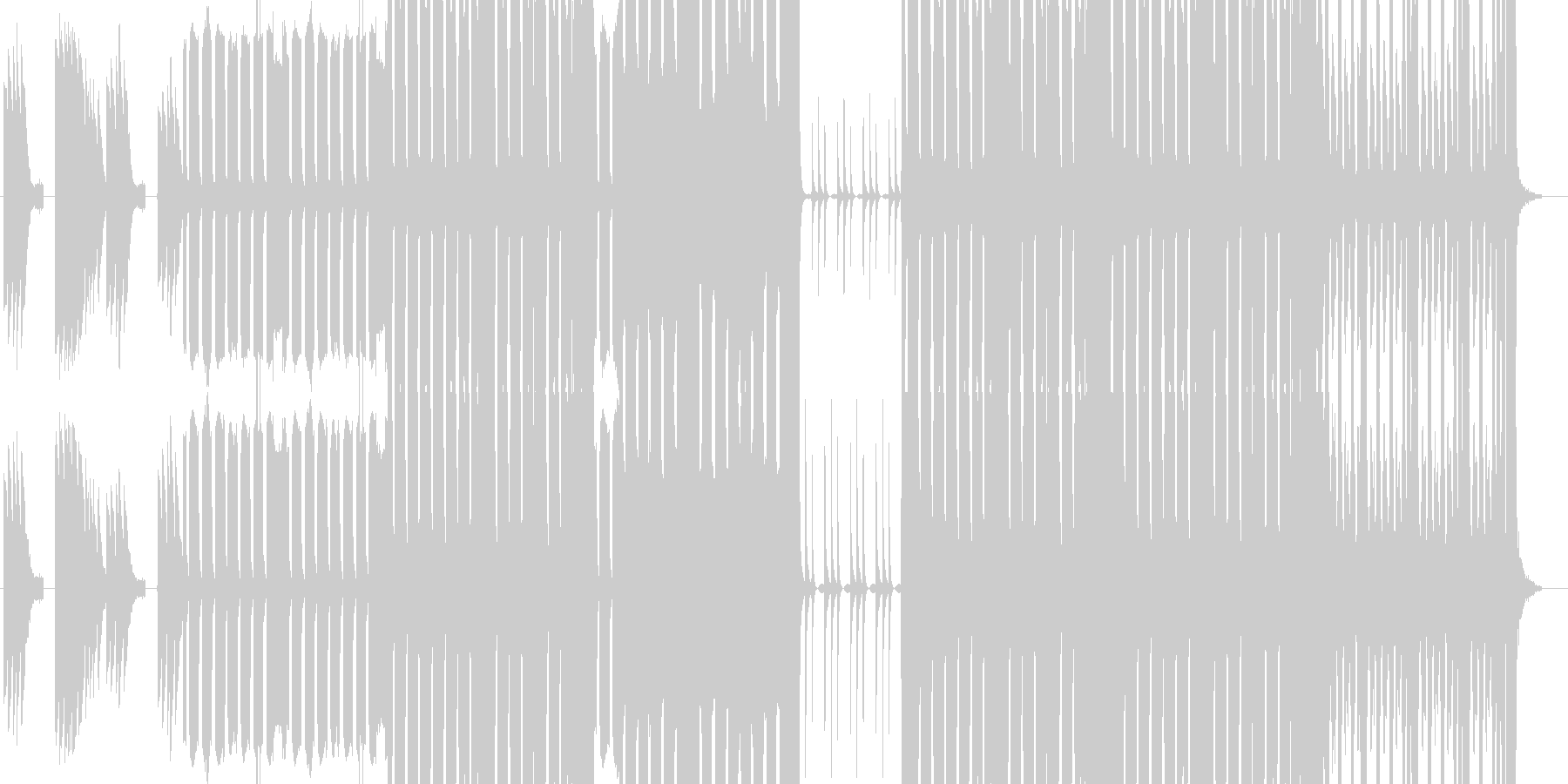 未再生の波形