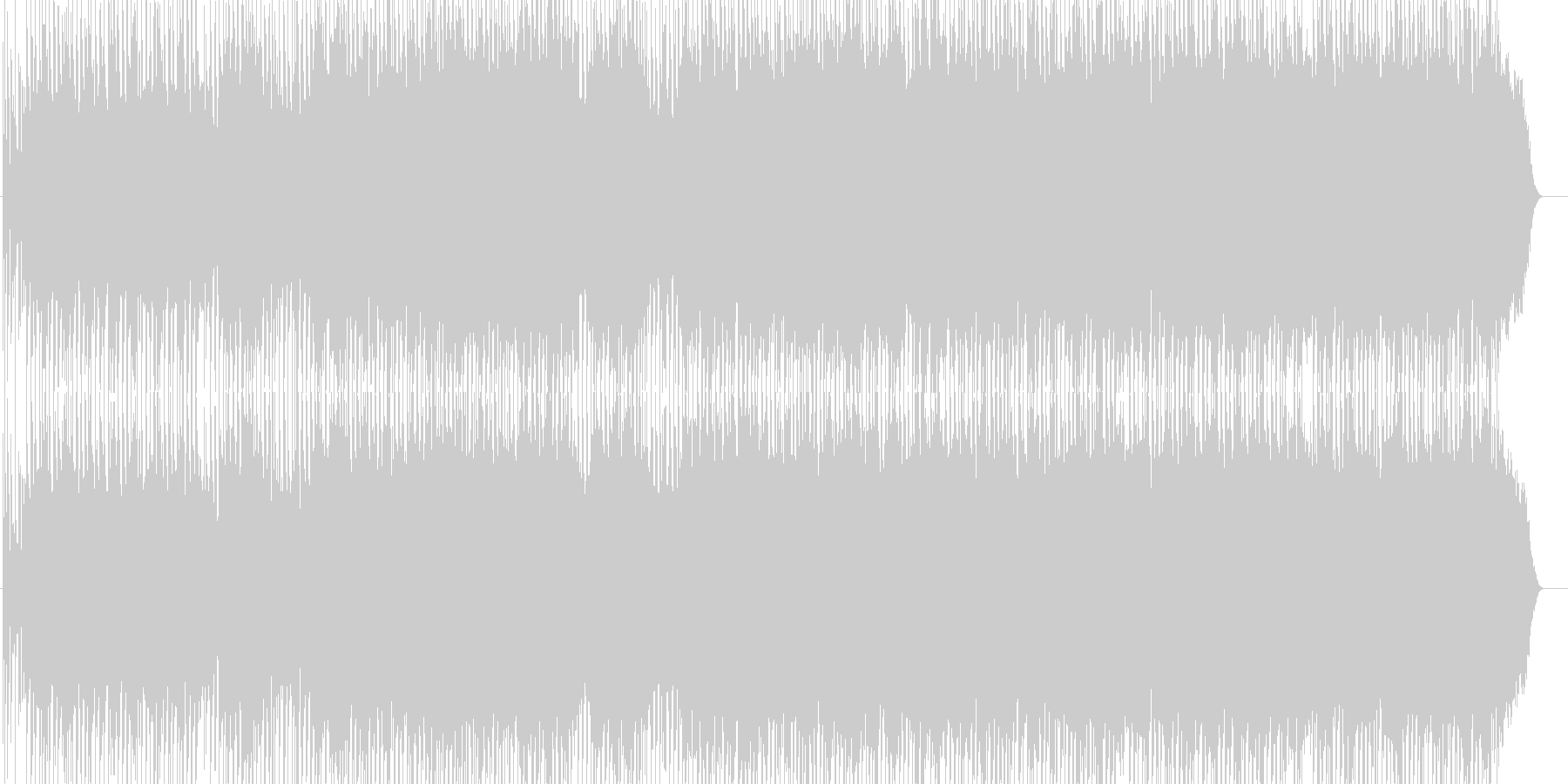 未再生の波形
