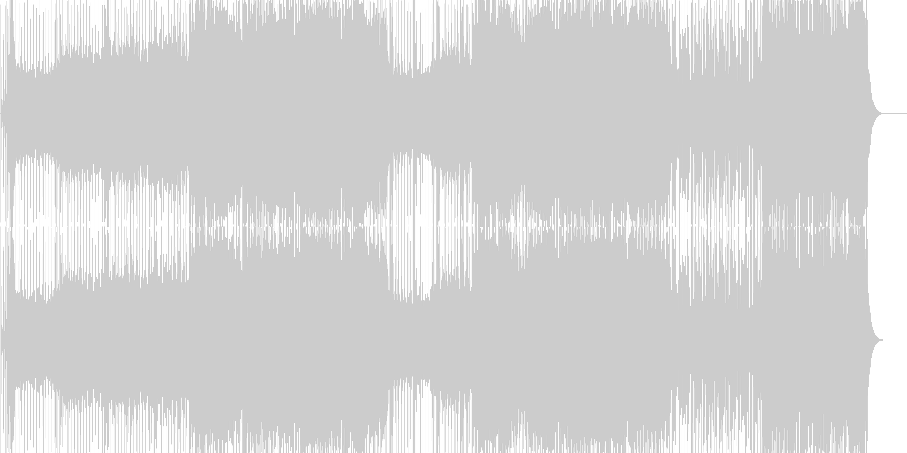 未再生の波形