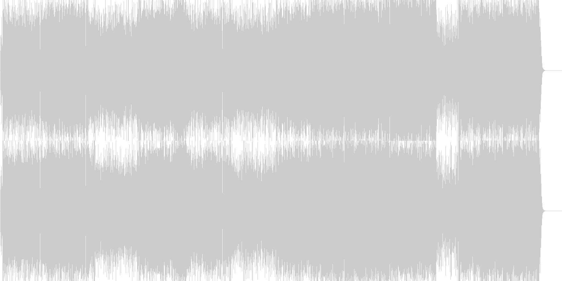 未再生の波形