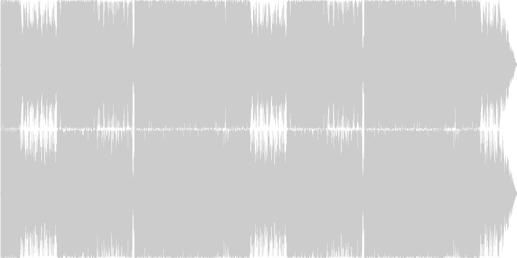未再生の波形