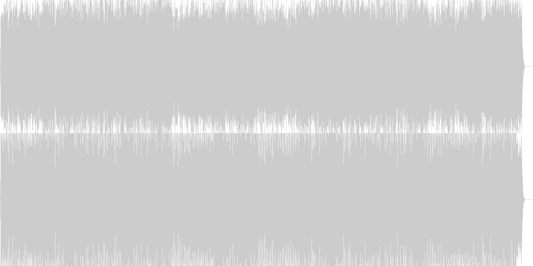 未再生の波形
