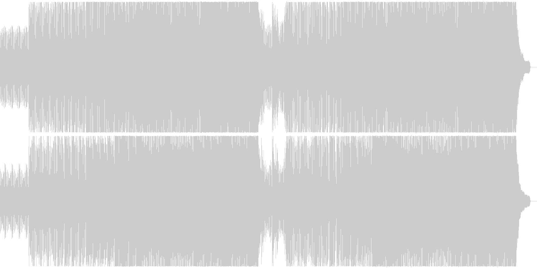 未再生の波形