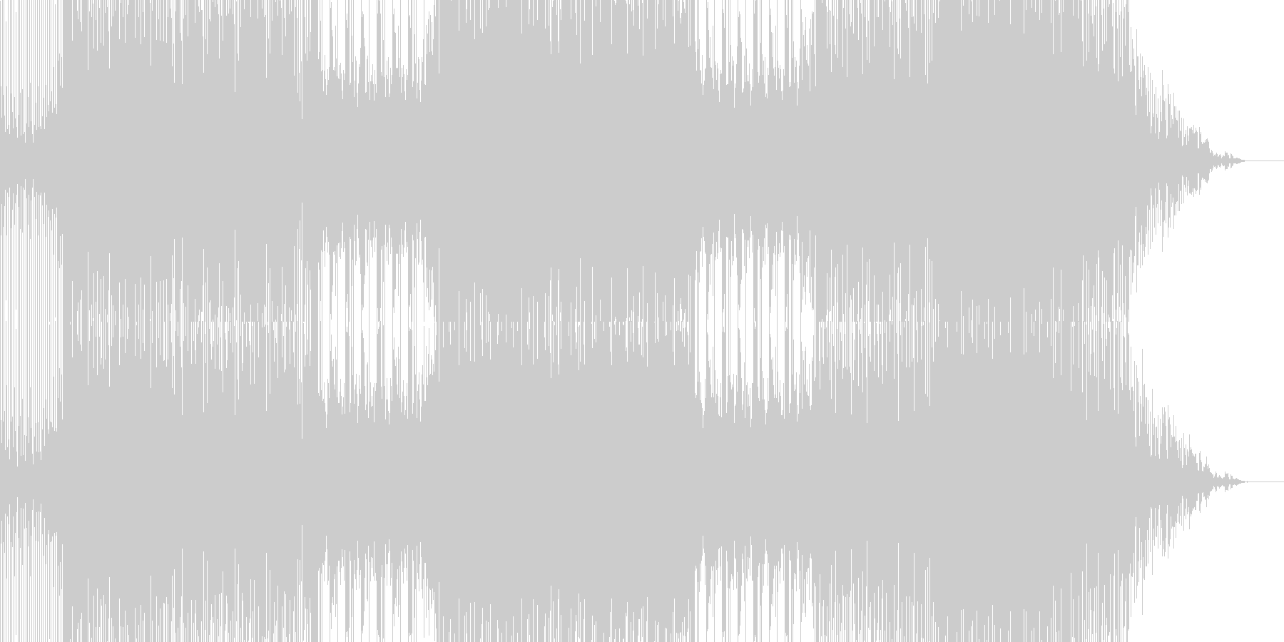 未再生の波形