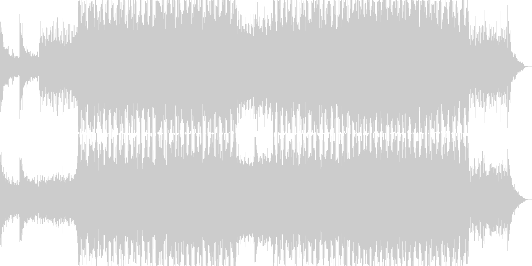 未再生の波形