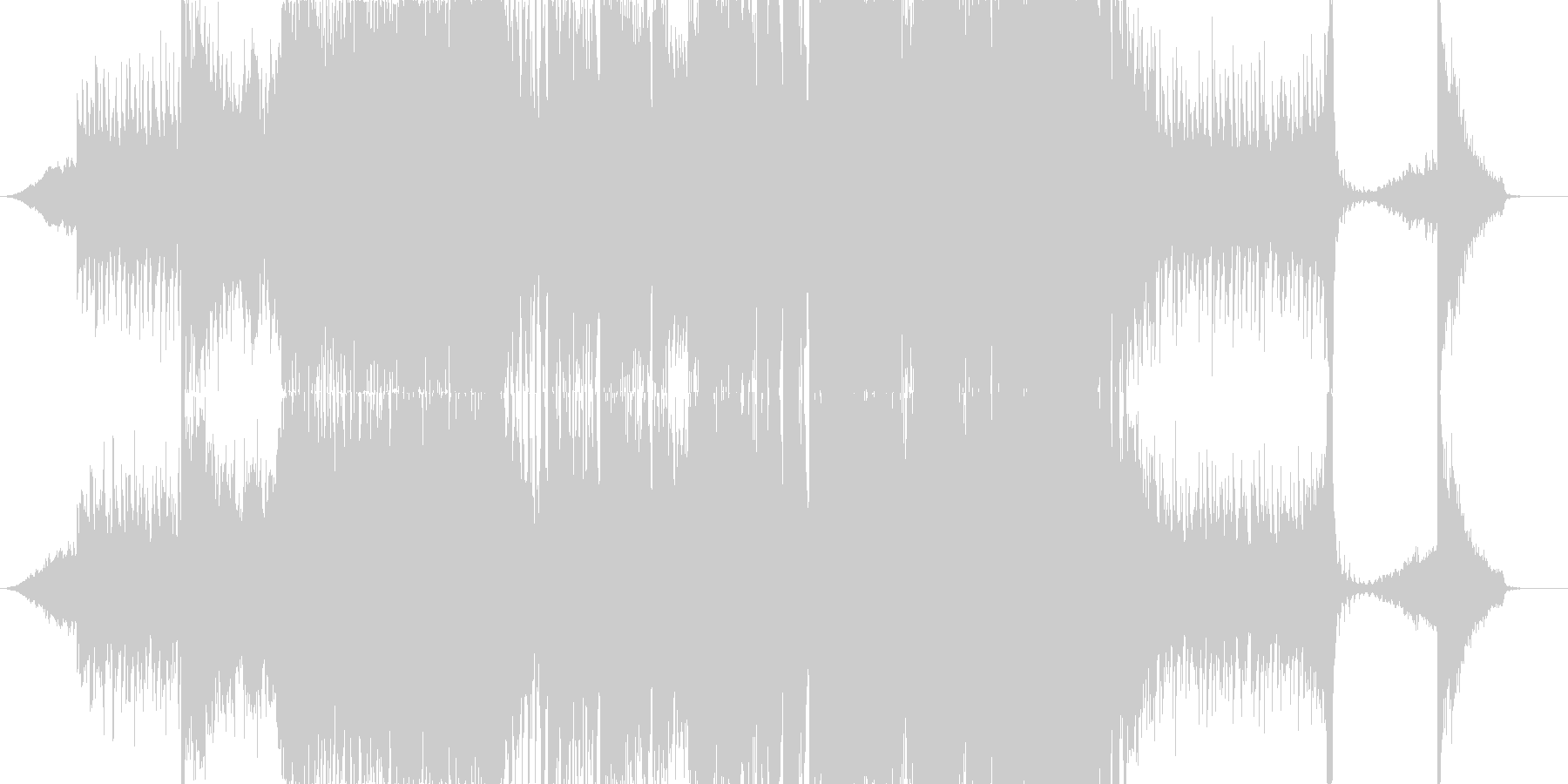 未再生の波形