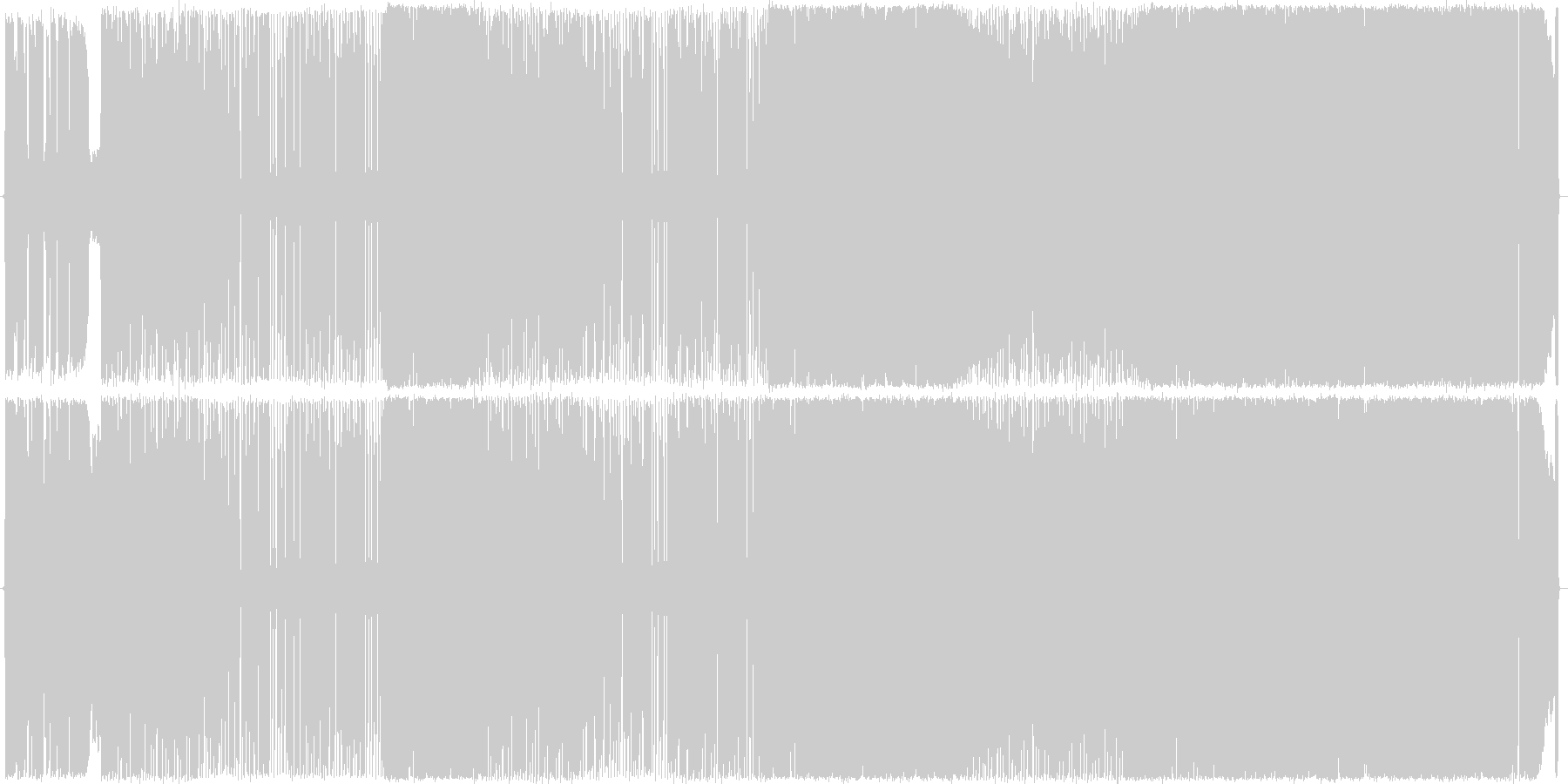 未再生の波形