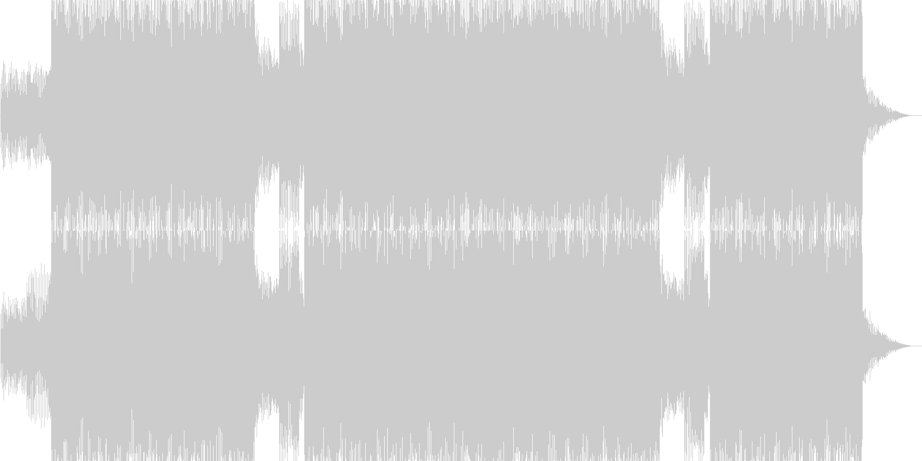 未再生の波形