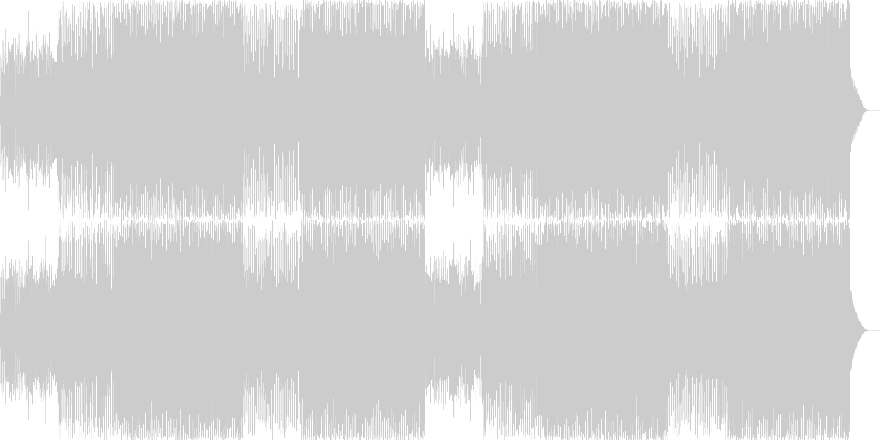 未再生の波形
