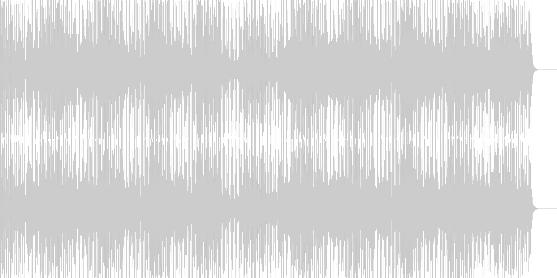 未再生の波形