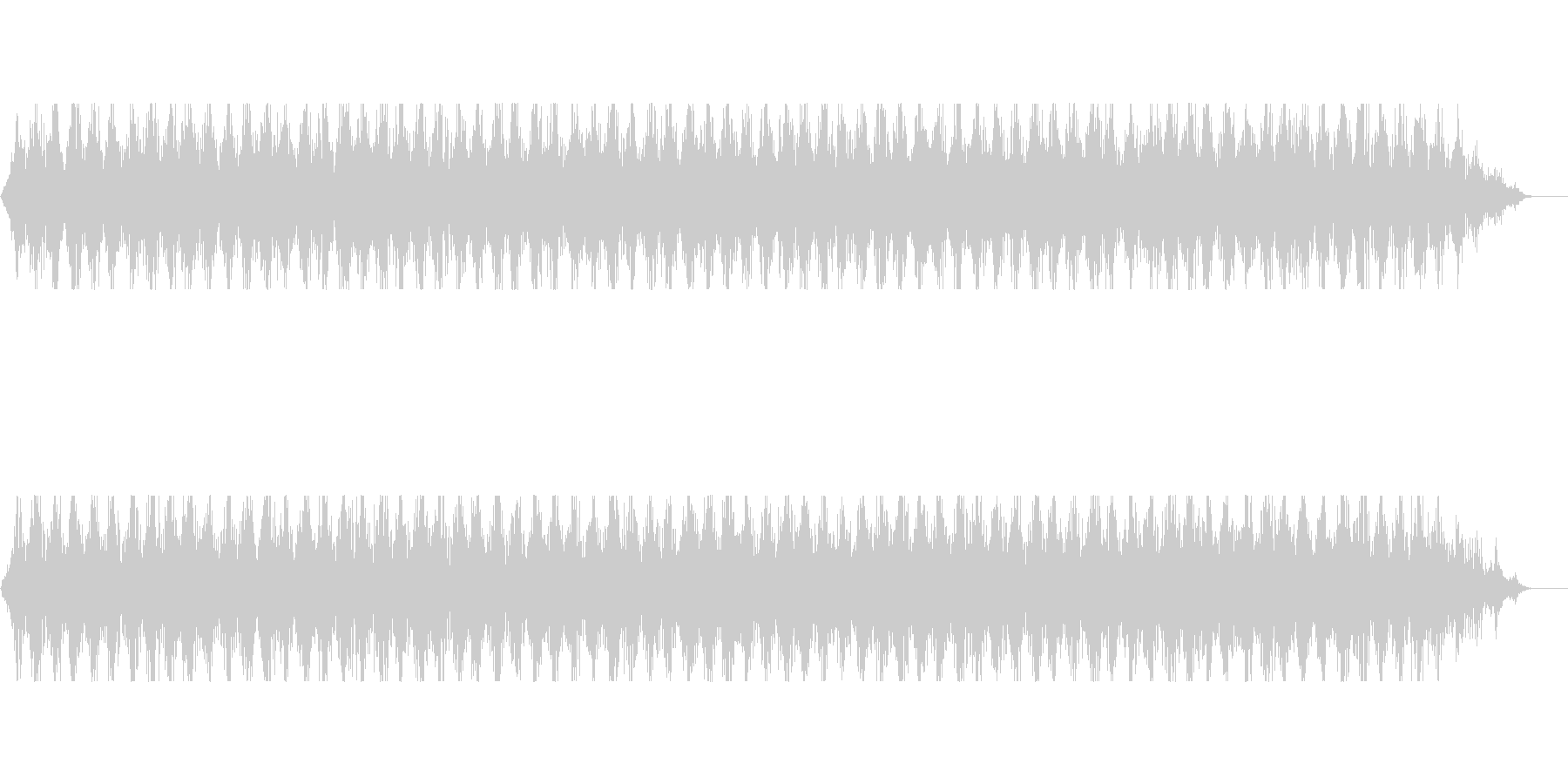 未再生の波形