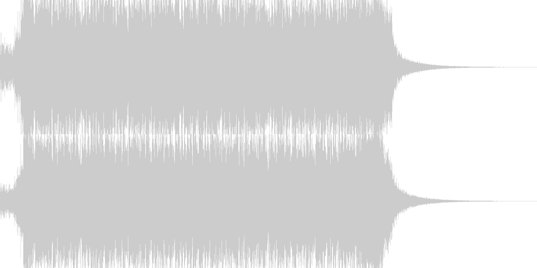 未再生の波形