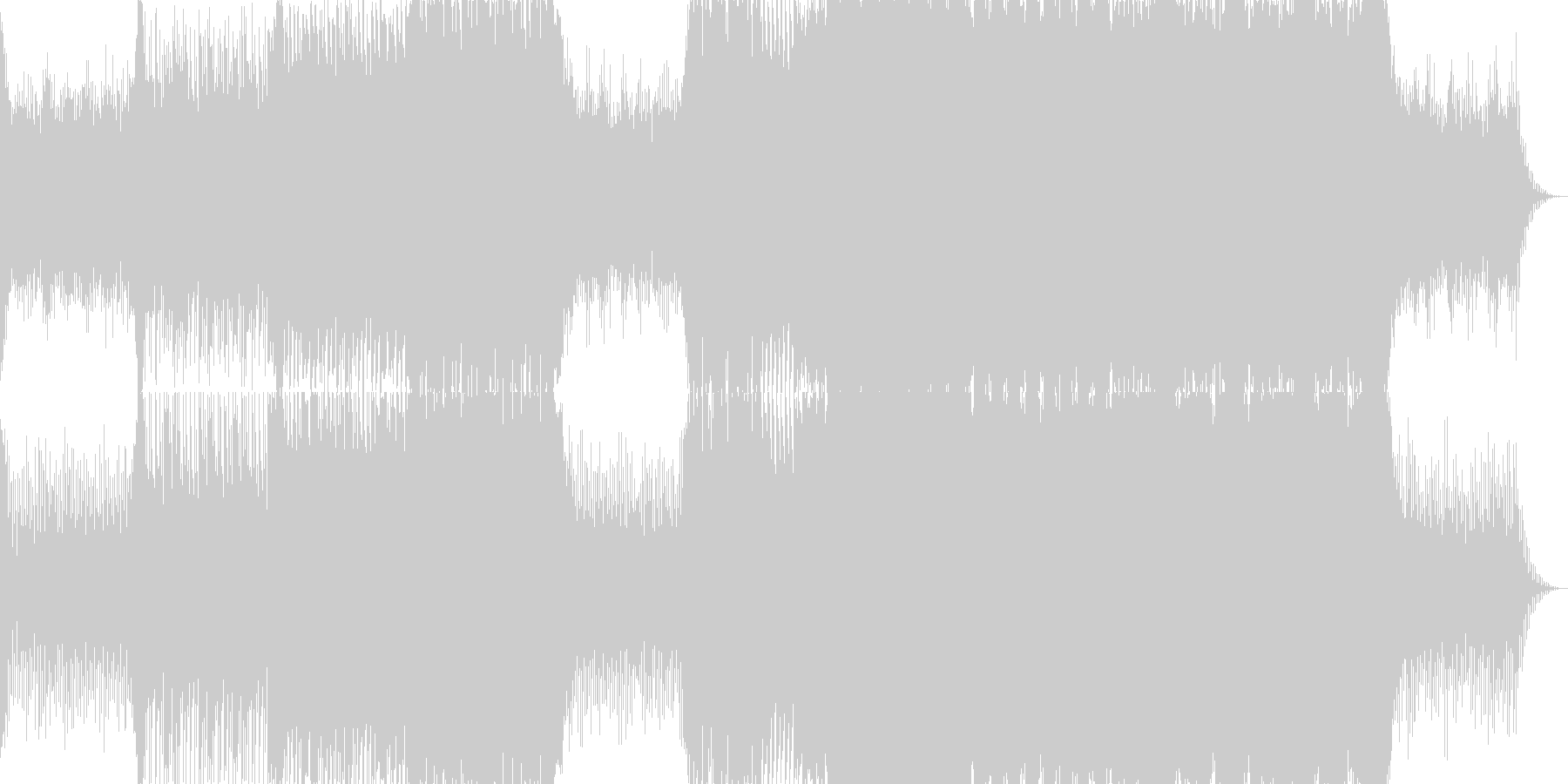 未再生の波形